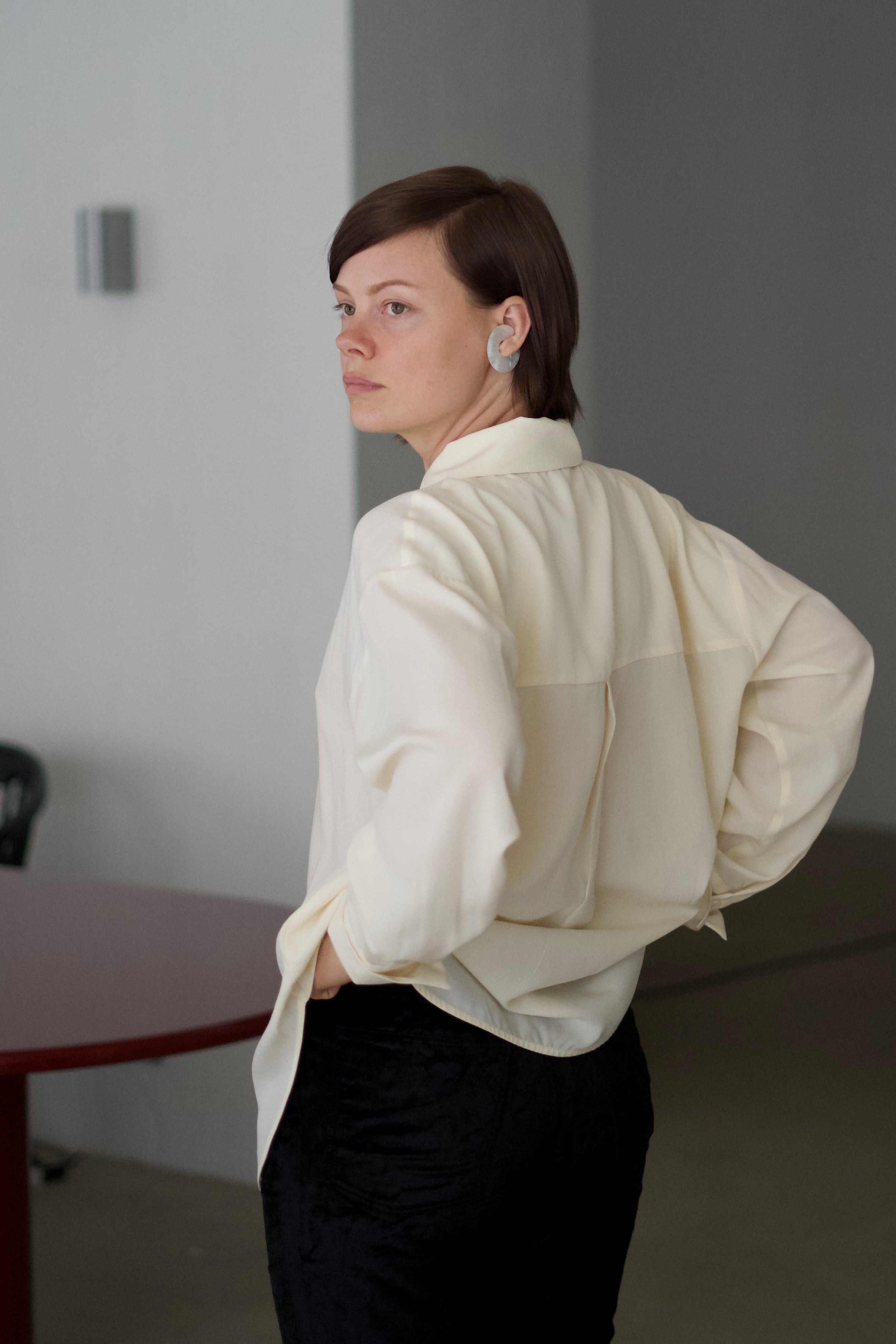 Tencelová košeľa KREM Paloma